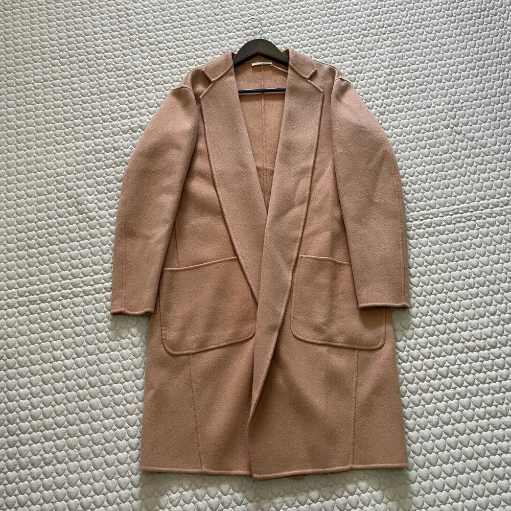 NWOT Ulla Johnson Wool coat Camel Overcoat Size P - Picture 3 of 13
